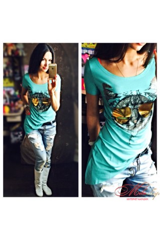 Молодежная футболка с оригинальным принтом Fashion 2045